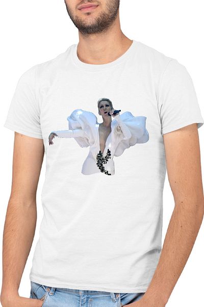 OEM Men's T-shirt Celine Dion Concert Movie Costume Fashion Model