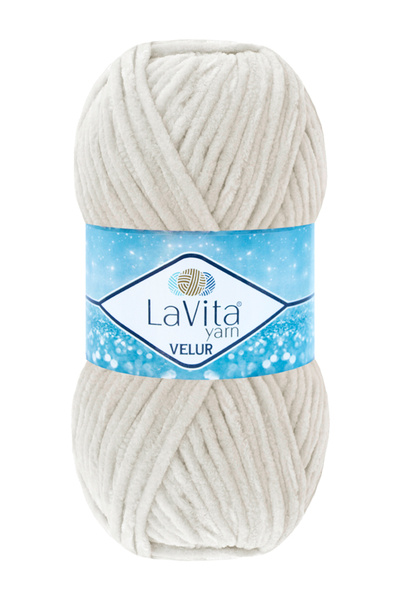 LaVita Yarn Velur Kadife El Örgü Ipi %100 Polyester 100gr (1040 FİL DİŞİ)