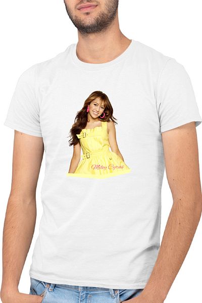 OEM Men's T-shirt Miley Cyrus Playful Kids Show Disney Cartoons
