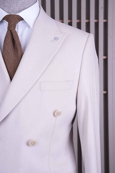 CASABA Men's Double Breasted Suit 7401
