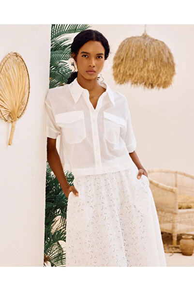 SEÇİL Cep Detaylı Kısa Kollu Kısa Gömlek
