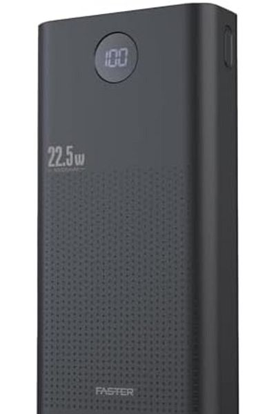 Faster Power Bank 30000mAh, Portable Charger with 22.5W QC 3.0 PD 20W Fast Charging, Smart LED Displ