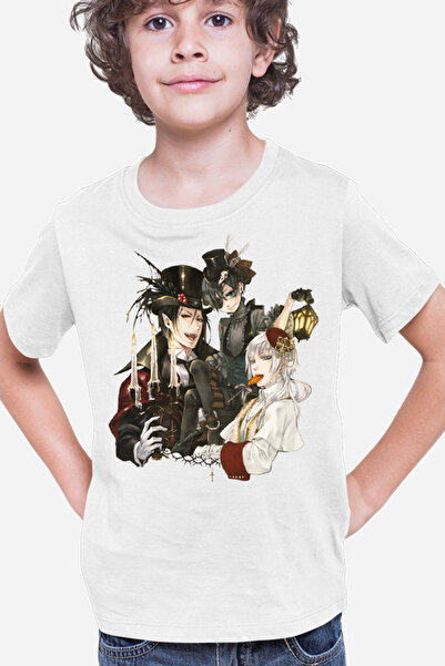 OEM Παιδικό μπλουζάκι Black Butler Sebastian Ciel Charles Demon Shinigami