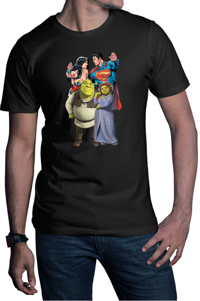 OEM Tricou barbati Shrek Princess Fiona Ogre Medieval Superman Wonderwoman