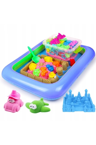 Import SUPER-TOYS Nisip pentru piscină, mucegai, gravitațional, 3 kg