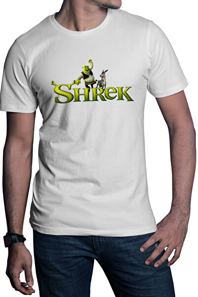OEM Tricou barbati Shrek Logo Monster Donkey Animal Gnom Medieval