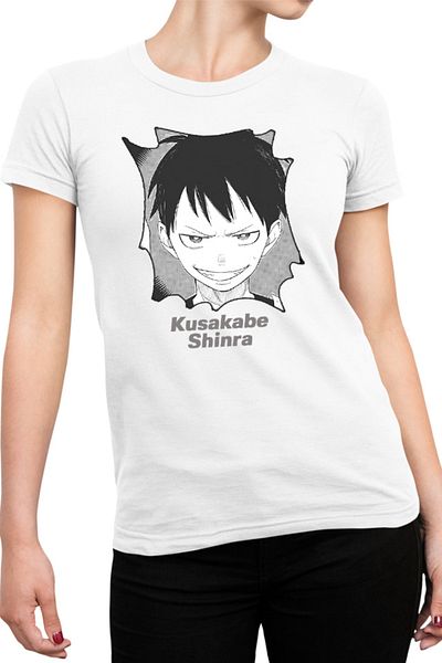 OEM Tricou Femei Fire Force Kusakabe Shinra Wakanime