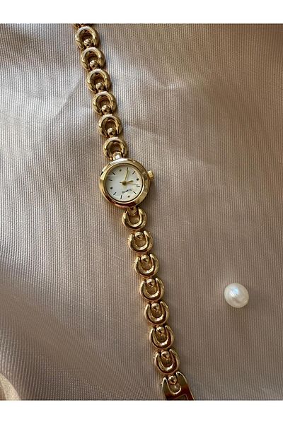 rubsey Retro Minimal Beads Cord Vintage Women Wristwatch Round
