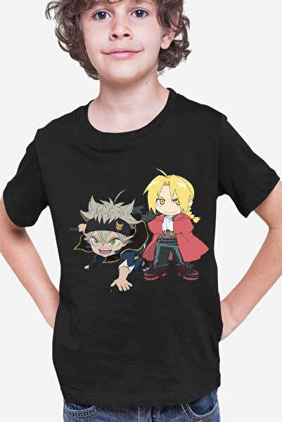 OEM Tricou copii Black Clover Asta Edward Elric Fantasy Alchemy Super Powers