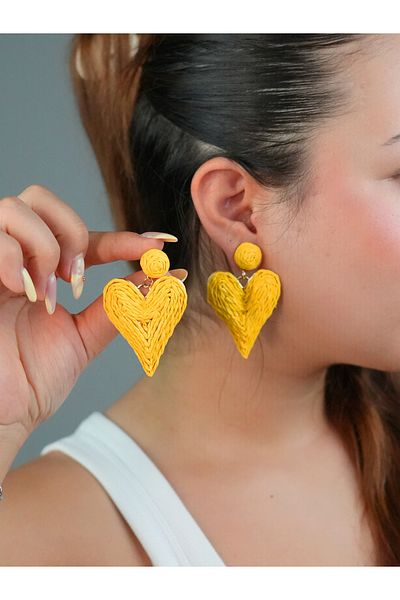 Sumen Butik Heart Figured Dangle Summer Earrings