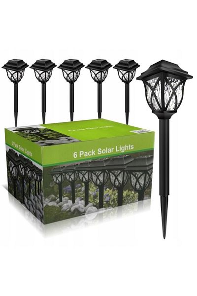 3 FELINARE LED CU LAMPĂ DE PICIOARE, SET DE ILUMINARE GRĂDINĂ, 43CM