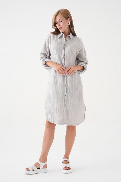 QAWWA Women's Linen Long Shirt & Tunic