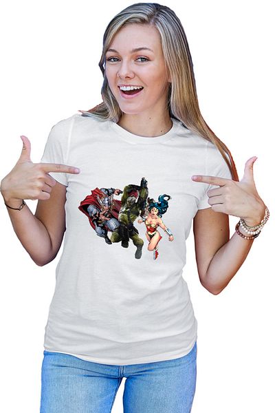 OEM Tricou Femei Hulk Wonder Women Thor Norse Mythology
