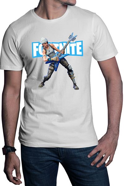 OEM Fortnite Rock n Roll Battle Royale Skins Music Men's T-Shirt