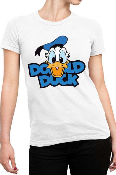 OEM Tricou Femei Donald Duck Happy Smile Cartoon Children