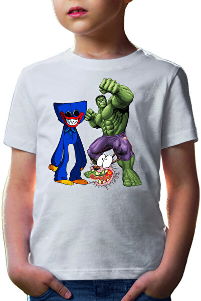 OEM Tricou copii Huggy Wuggy Courage Coward Dog Hulk Fight Demon