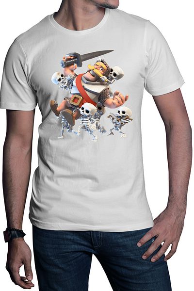 OEM Tricou barbati Clash Royale Carry Skeletons Weapons Knight