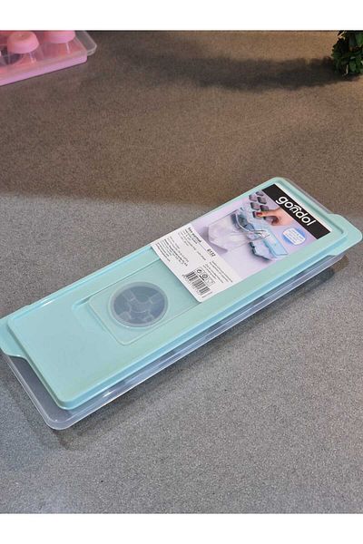 Gondol Silicone Based Press-Finger Ice Mold 12 Pieces Green Square Shape 26 X 9 cm