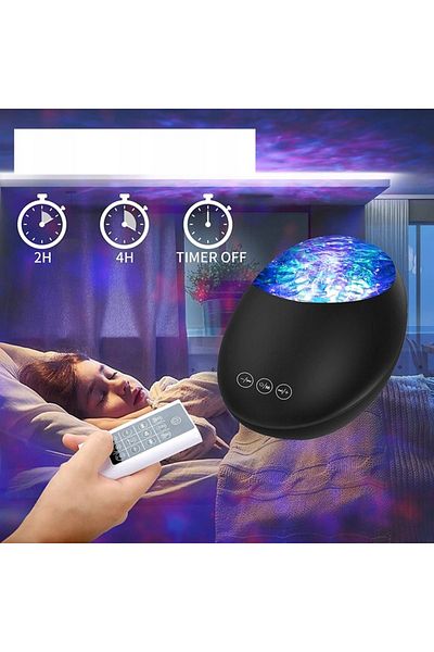 Inna marka Projektor GWIAZD LED Lampka Nocna PILOT MUZYKA