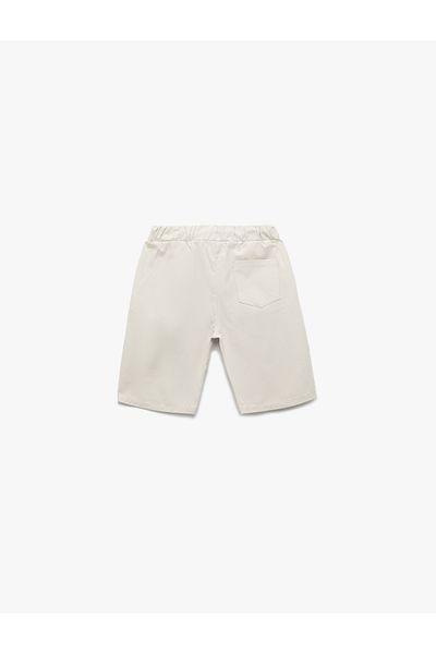 Koton Pantaloni scurți de bază din bumbac cu șireturi în talie