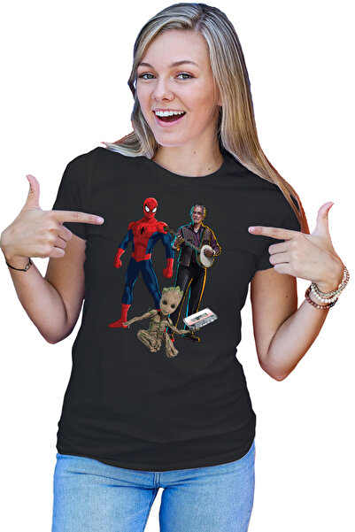 OEM Tricou Femei Spiderman Music Star Trek Baby Groot