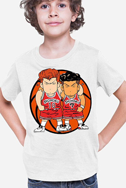 OEM Tricou copii Slam Dunk Sakuragi Rukawa Liceu Anime
