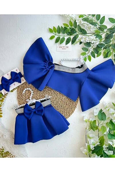 ÖZSEMODA Spanish Sleeve Detail Scuba Double Suit