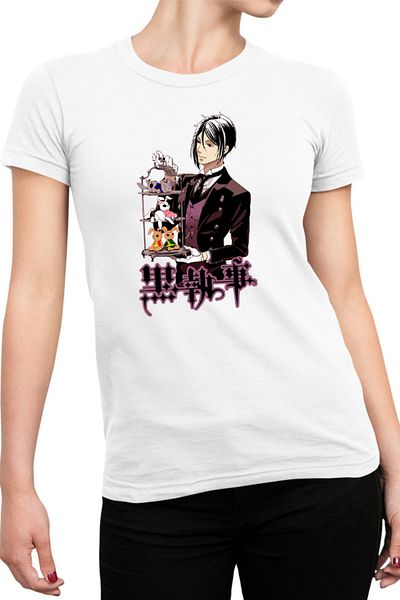 OEM Tricou Femei Black Butler Sebastian Ciel Wonderland Animekage