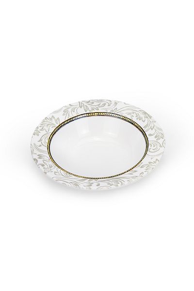 Edessa Ceramic Elana 17Cm Round Serving Bowl, White