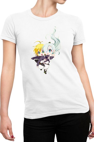 OEM Tricou Femei Seven Deadly Sins Chibi Elizabeth Fantasy Anime