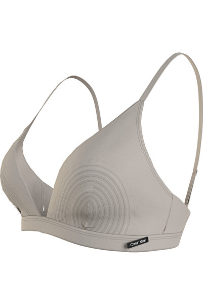 Calvin Klein TRIANGLE Kadın Krem Bikini Üstü