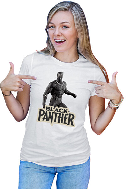OEM Tricou Femei Black Panter Vintage Logo Movie Universe Cartoon