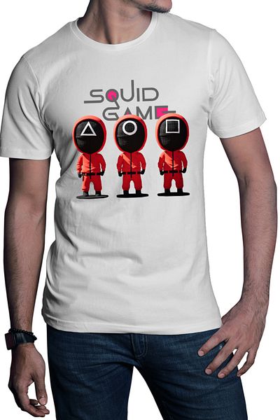 OEM Men's T-shirt Squid Game Patrol Survival Drama Hwang Dong-hyuk