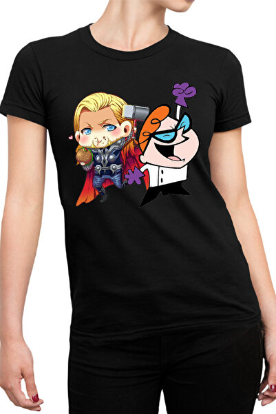 OEM Tricou Femei Thor Dexter Cartoons Hero Genius