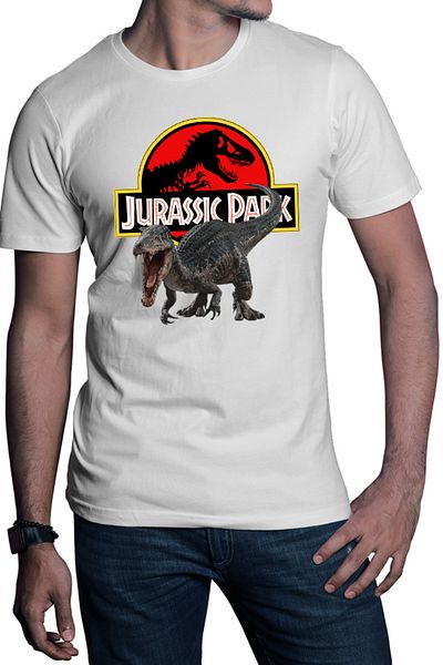 OEM Men's T-shirt Jurassic Park Dinosaur T-REX Scary