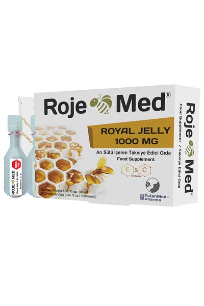 ROJEMED Royal Jelly 1000 Mg – Royal Jelly Fresh Vitamin C & E – 10 Shots