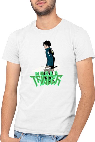 OEM Men's T-shirt World Trigger Mikumo Osamu Glasses Anime