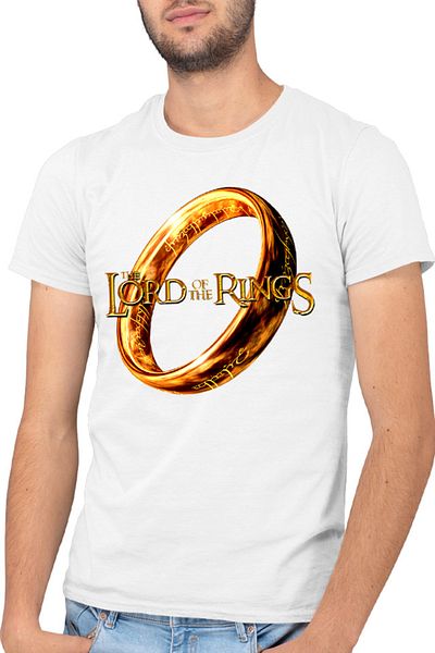 OEM Tricou barbati Lord of the Rings Logo Runes Language Elf Creatures
