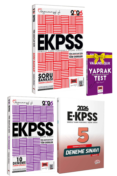 Yargı Yayınları 2026 Yargı EKPSS Soru Bankası+EKPSS Deneme Sınavı+Editör EKPS...