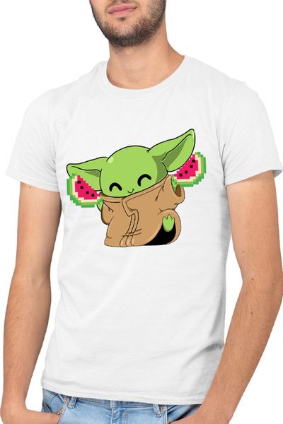 OEM Tricou barbati Baby Yoda Watermelon Happy Dance Jedi