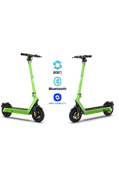 isen Trotinetă electrică pliabilă X9 Plus 2025 Verde, BT, 10 inch, 850W, autonomie maximă 65km, până la 40km/h
