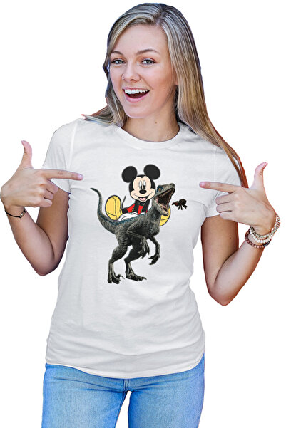 OEM Tricou Femei Jurassic Park Mickey Mouse Minecraft Spider Eat