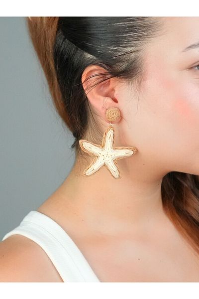 Sumen Butik Summer Dangle Earrings with Starfish Figure
