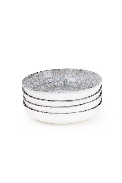 Edessa Astin 21cm Ceramic Soup Plate - Multicolor (Set of 4)