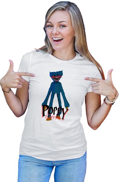 OEM Tricou Femei Huggy Wuggy Walk Horror Game Hug Want