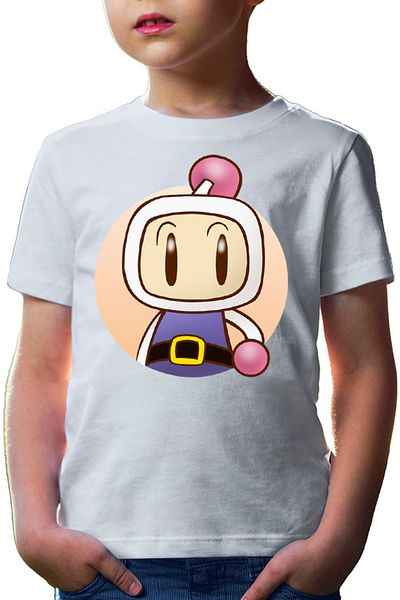 OEM Tricou copii Bomberman Hudson Soft Bandai Bakudan Otoko