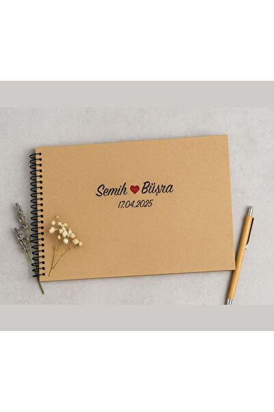 PAKLON KRAFT Sert Kapak İsme Özel A4 Boy Anı Defteri