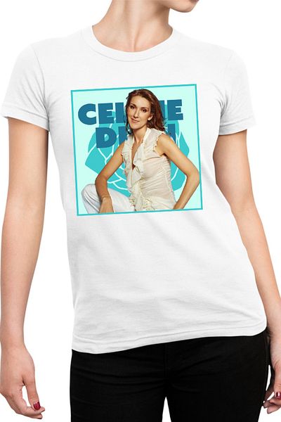OEM Tricou Femei Celine Dion Singer Album My Heart Will Go On