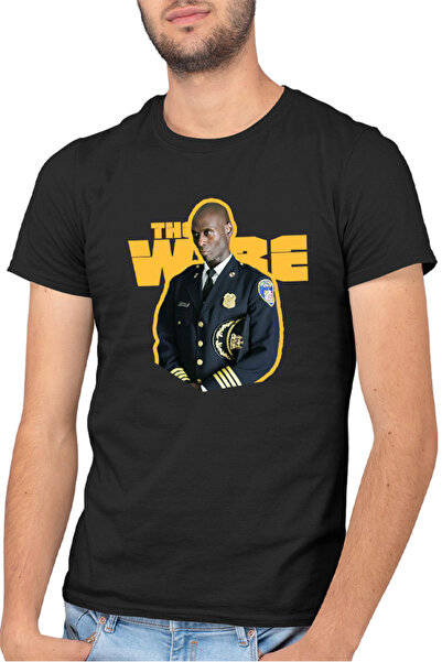 OEM Tricou barbati The Wire Lt. Cedric Daniels Lance Reddick Army Drama