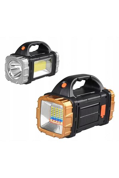 Inna marka MOCNA LATARKA AKUMULATOROWA SZPERACZ WIELOFUNKCYJNA 25W SOLARNA TURYSTYCZNA